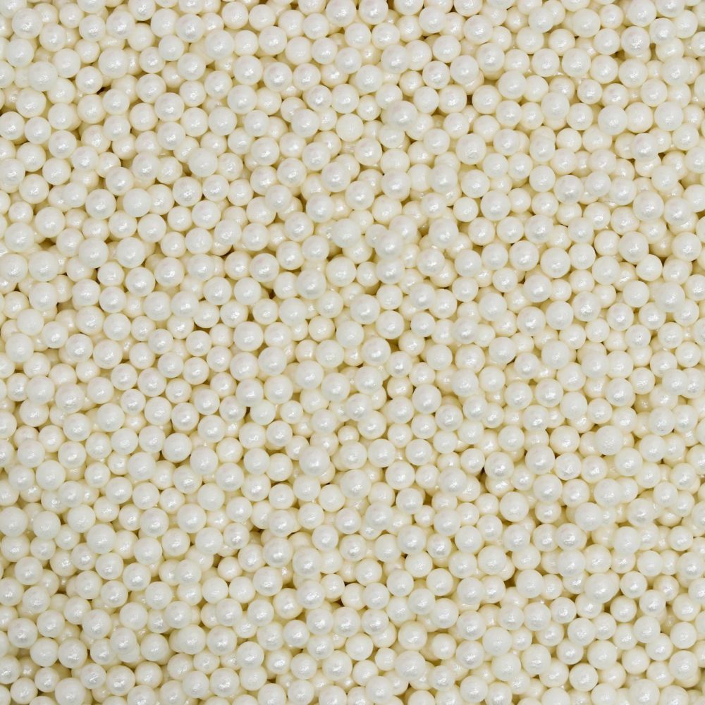 Шарики "Перламутровый жемчуг",50г, белые, 6961351 