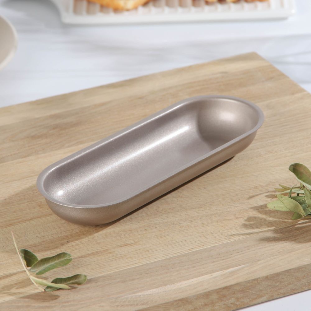 Форма для выпечки "Овал" с а/п покрыт.19х7х2,5см , 7373468