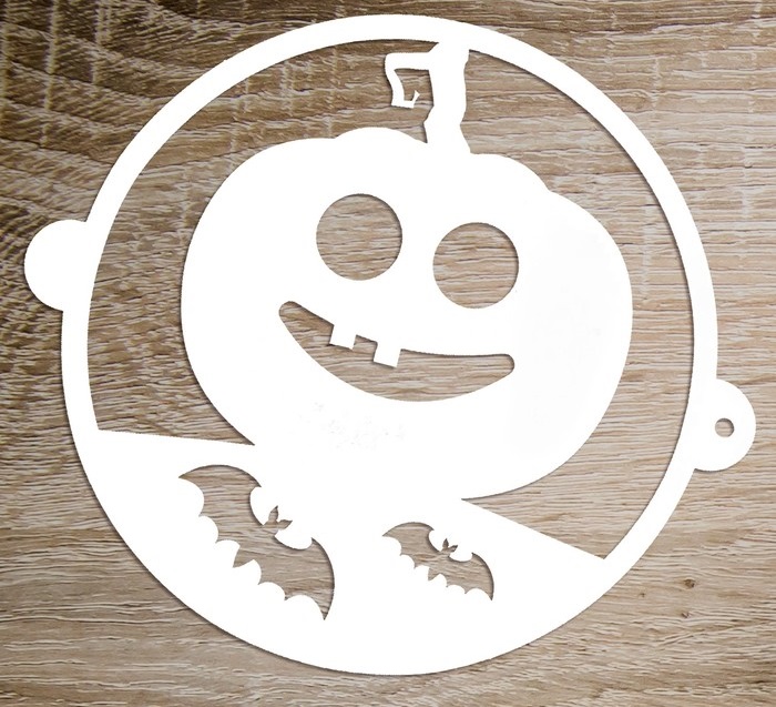 Трафарет пластик для торта "Хелллоуин" 19,5х17см, 3548711