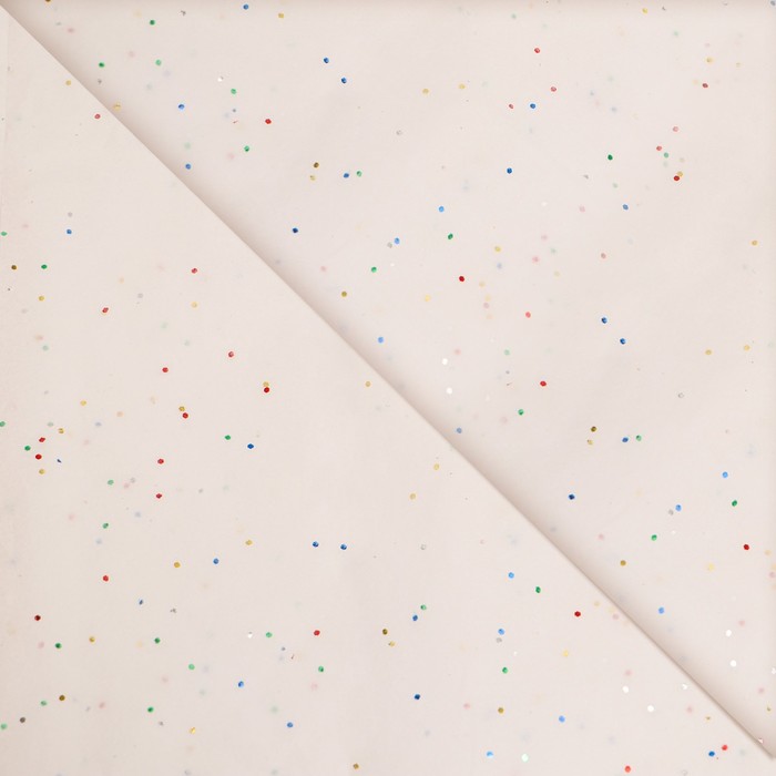 Бумага тишью " Конфетти" белая 50х66см , (упак.10шт), 9618335