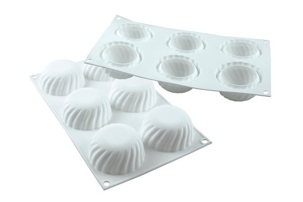 Форма Силикомарт  САМУРАЙ №6 белая, SAMURAI 110