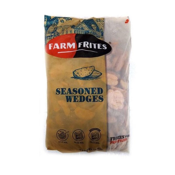 Картофель дольки с кожурой СО СПЕЦИЯМИ (2,5кг*5уп.) Farm Frites [375001]