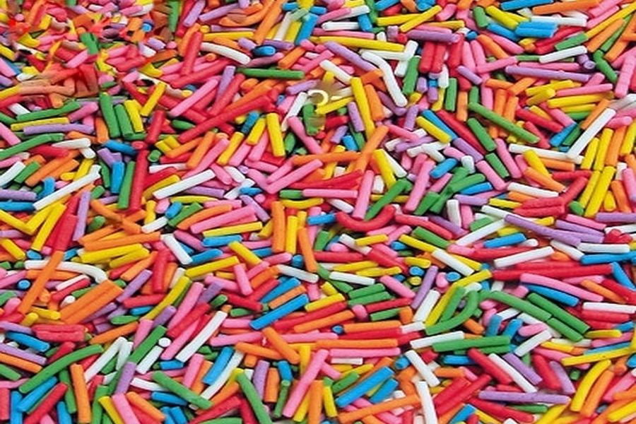 Посыпка вермишель разноцвет. Микс №1 (100г), Россия(фасовка)