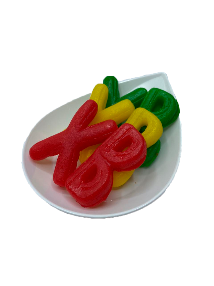 Мармелад фигурный "Мармелатье" *ХВ красные* раздельные 10,5г -пара, уп.28пар