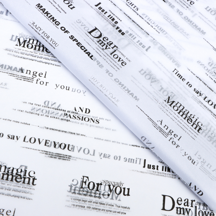 Бумага тишью " Армани" белая  50х70см , (упак.10шт), 9942649