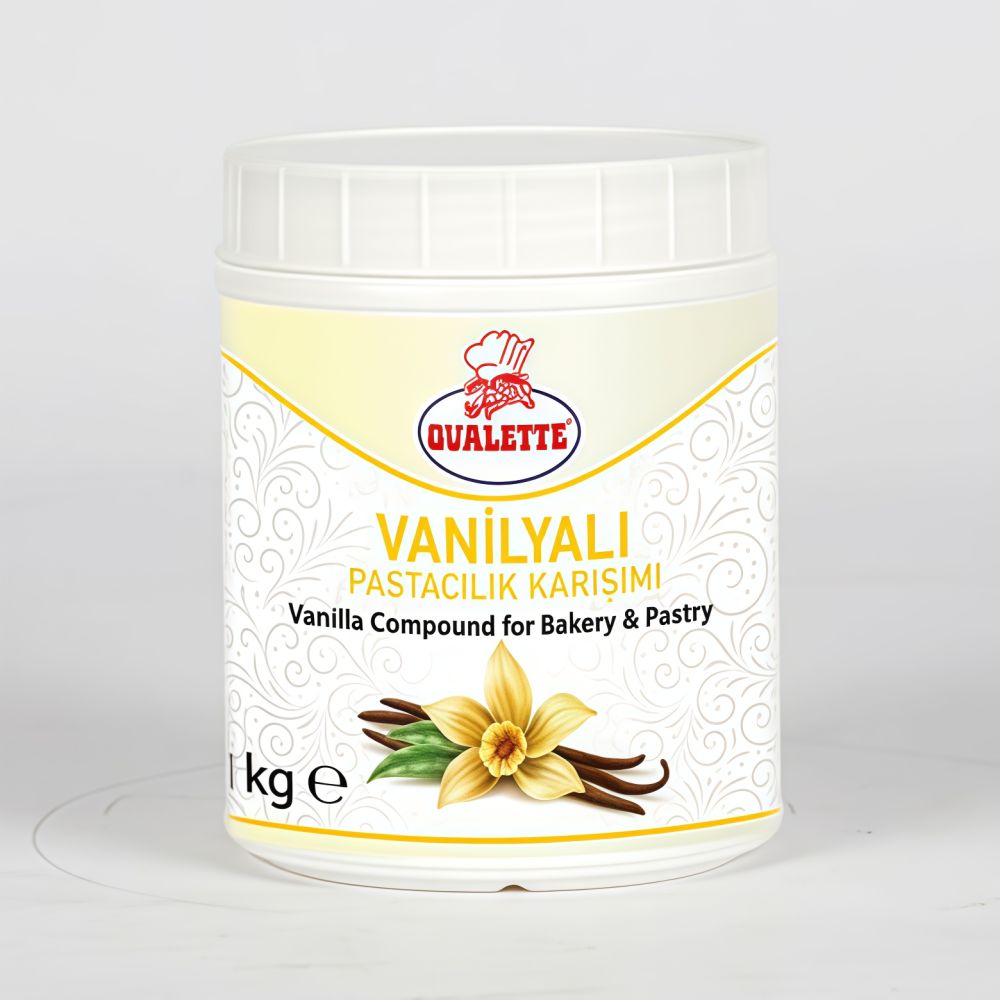 Паста десертная  Аромопаста ВАНИЛЬ *Овалетт* (бан. 1кг) Турция /К013003/