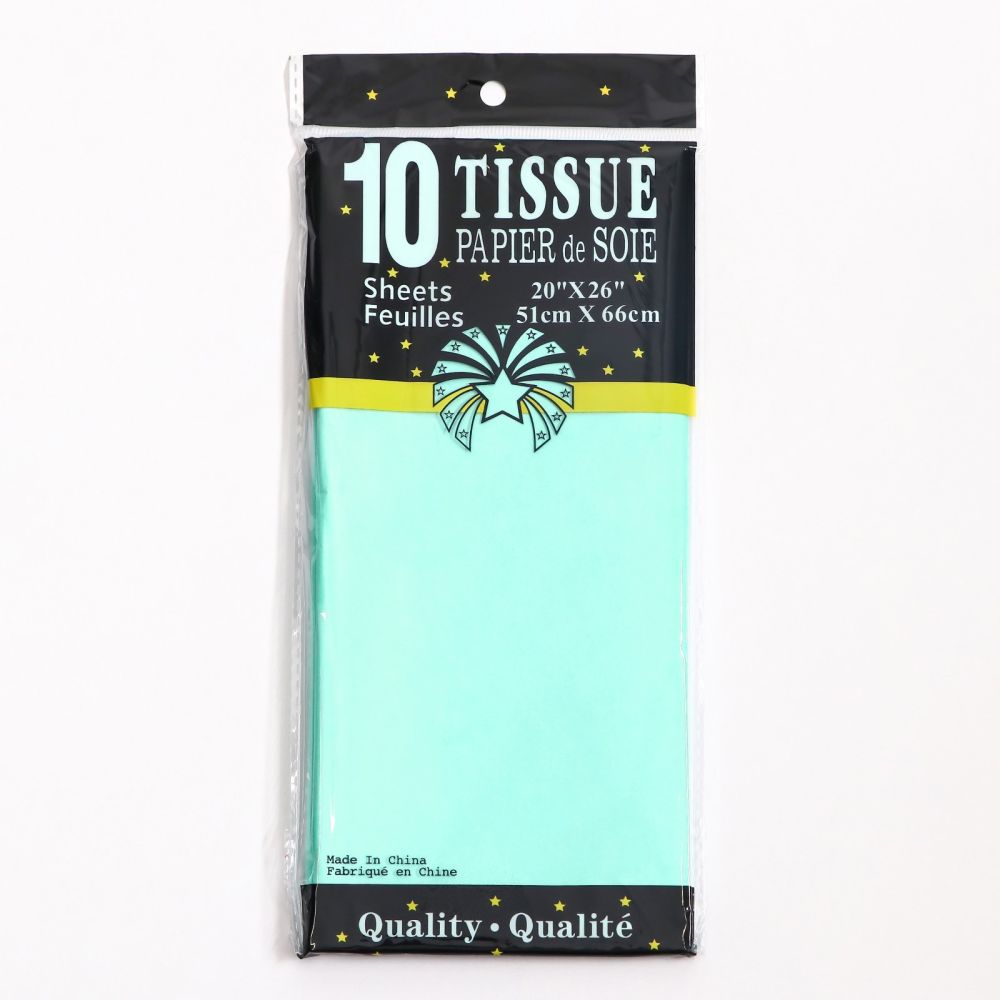 Бумага тишью " АКВАМАРИН" 50х66см , (упак.10шт), 9618327