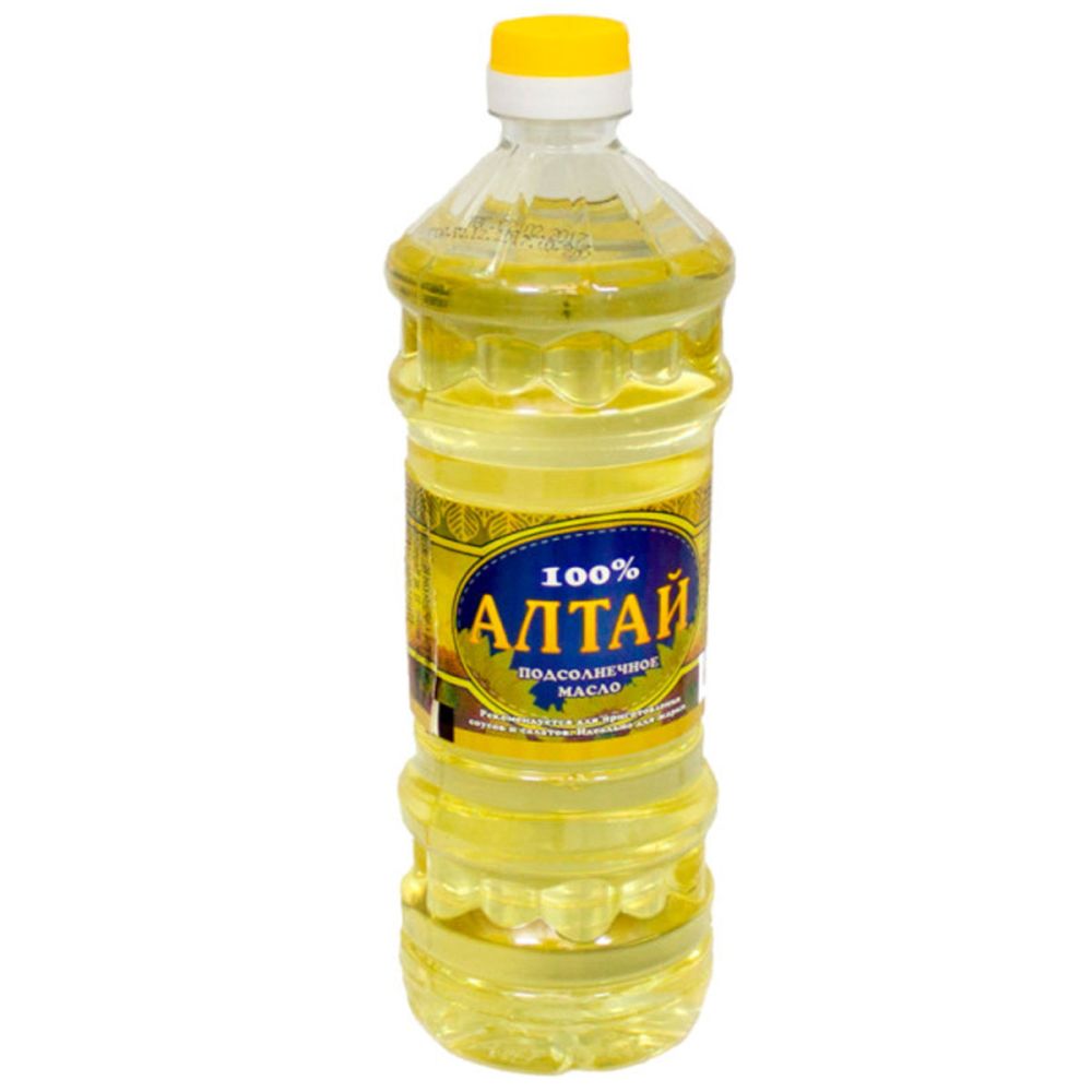 Масло подсолн. рафинир.дезодорир."Алтай" ( 0,9 л*15 шт)