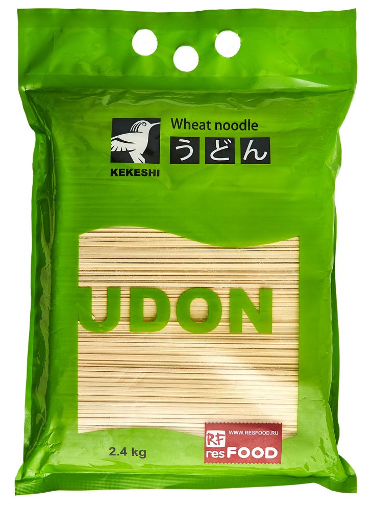 Лапша пшеничная УДОН "Kekeshi" (2,4кг * 5шт.) Китай