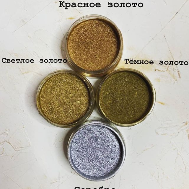 Краситель сухой для декора "Кандурин" плотный ПУДРОВАЯ РОЗА  уп.10г, Россия