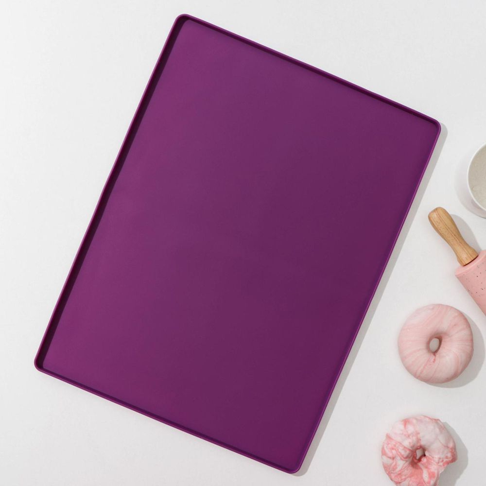 Коврик силиконовый для рулета с бортиком 39х29х1см ,9774, 4472218, 203218