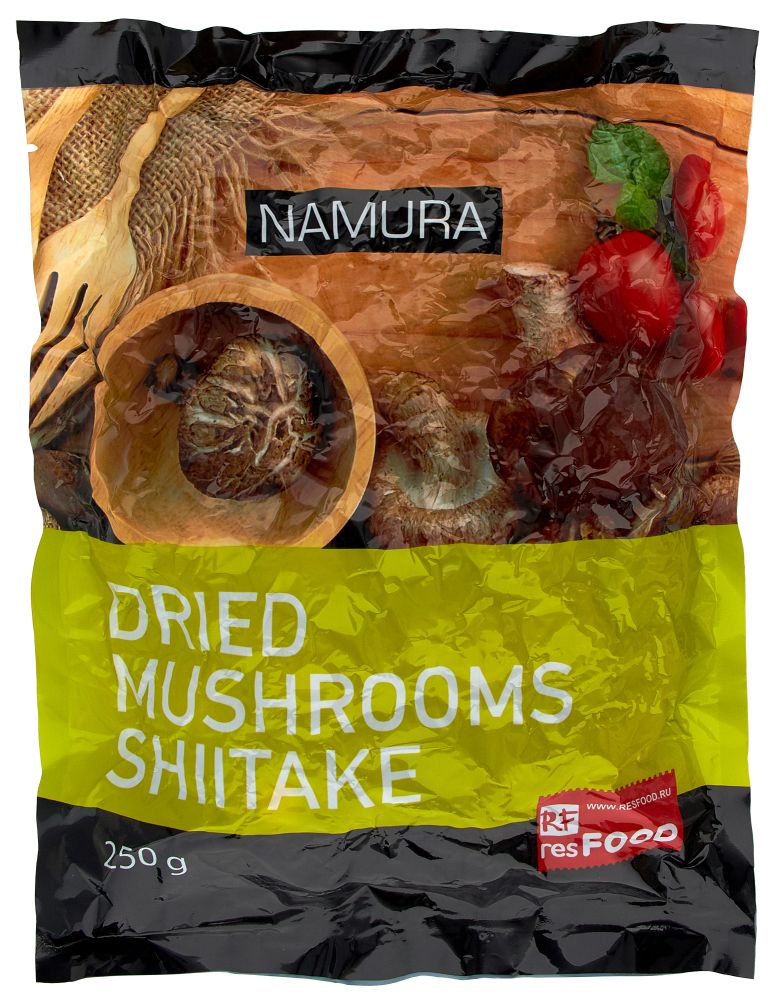 Грибы сушеные Шиитаке (250г*40) "Natura", Китай  *Акция*