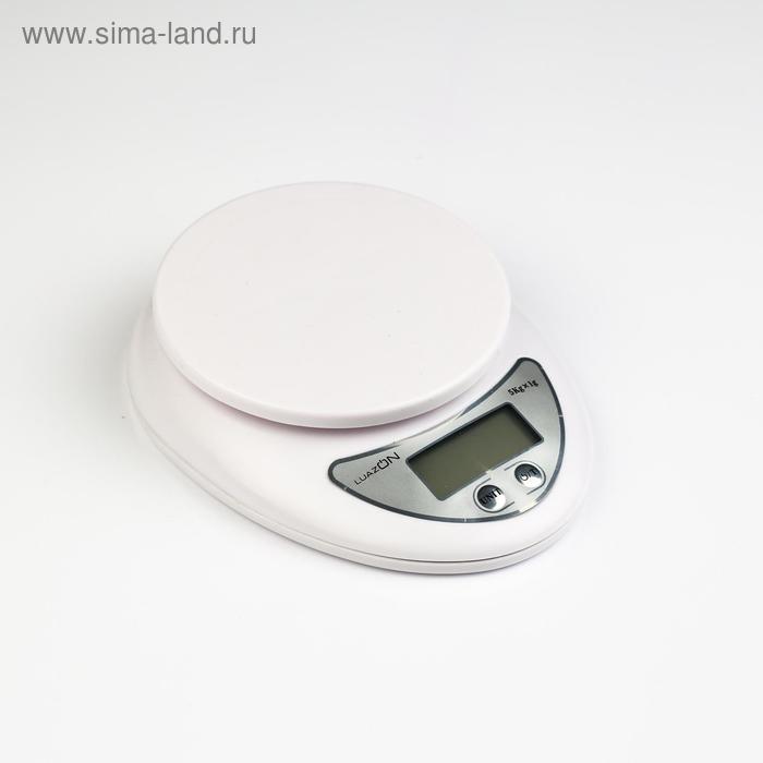Весы электронные LuazON LVK-501 *до 5кг* белые , 1147001