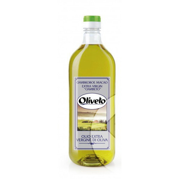 Масло оливковое Extra Virgin (1л*12шт) ОЛИВЕТО - ПЭТ