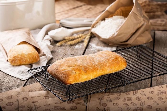 Чиабатта пшеничная (заморож.) (230гр *12шт/кор.) [5675]
