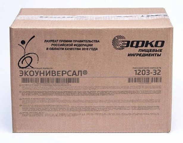 Маргарин Столово-молочный МТ ж.82% "ЭКОУНИВЕРСАЛ" 1203-32 (кор.20кг)