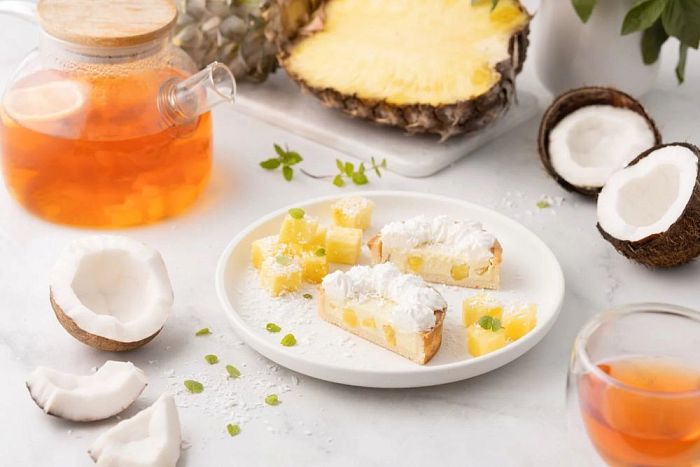 Пирожное ТАРТ Пина-колада (заморож.) (105гр*12 шт/упак) [1730]